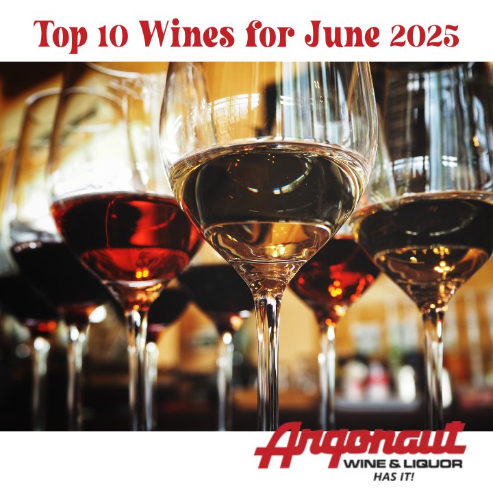 Top 10 wines June 2025